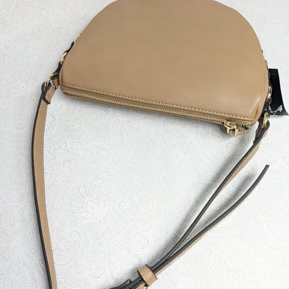 INC INTERNATIONAL CONCEPTS Kimmii chain link women's crossbody bag - CAMEL - Picture 4 of 8